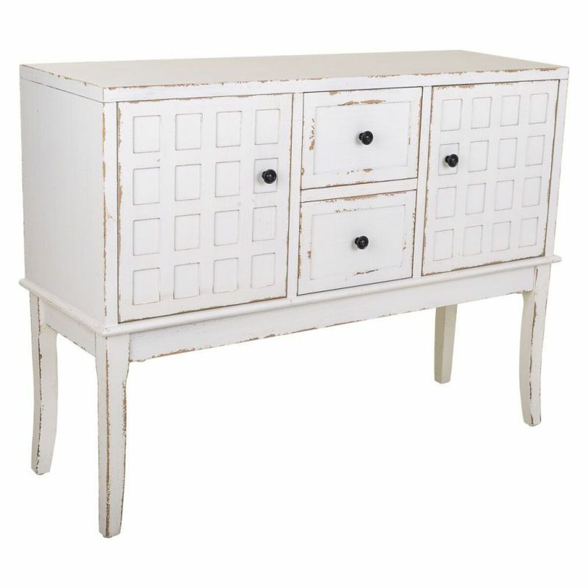 Hallmöbel med lådor Alexandra House Living Vit 36 x 82 x 108 cm