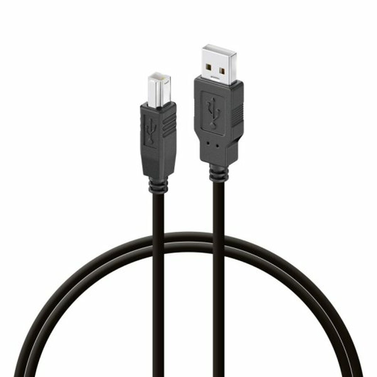 USB-kabel PcCom Svart 2 m