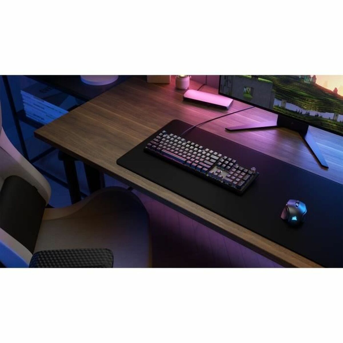 Tangentbord Corsair Svart AZERTY - 3