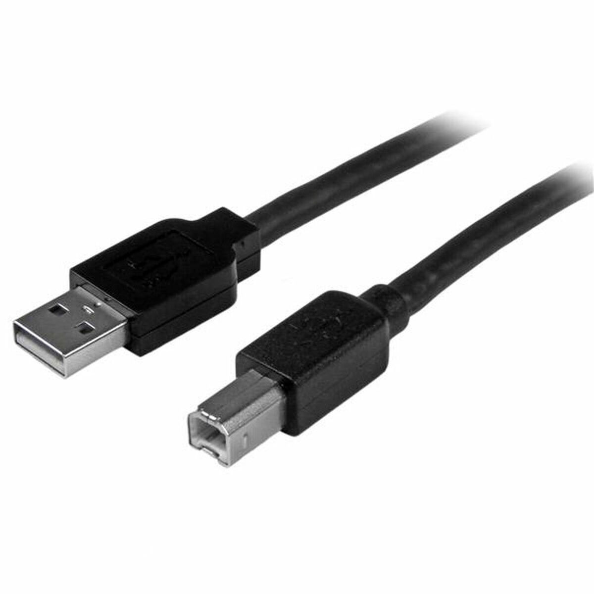 USB-kabel Startech USB2HAB50AC          Svart Aluminium - 4