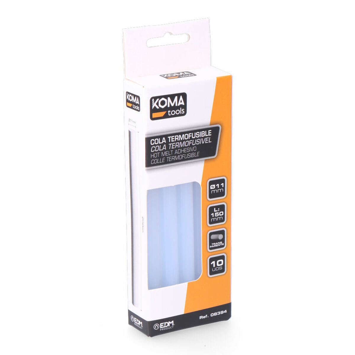 Smältlimstift Koma Tools Transparent ø 11 x 150 mm (10 antal) - 2