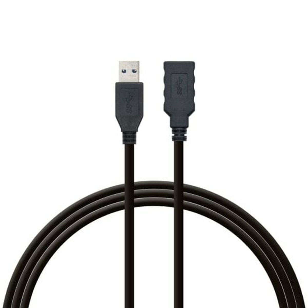 USB-kabel PcCom Svart 3 m - 2