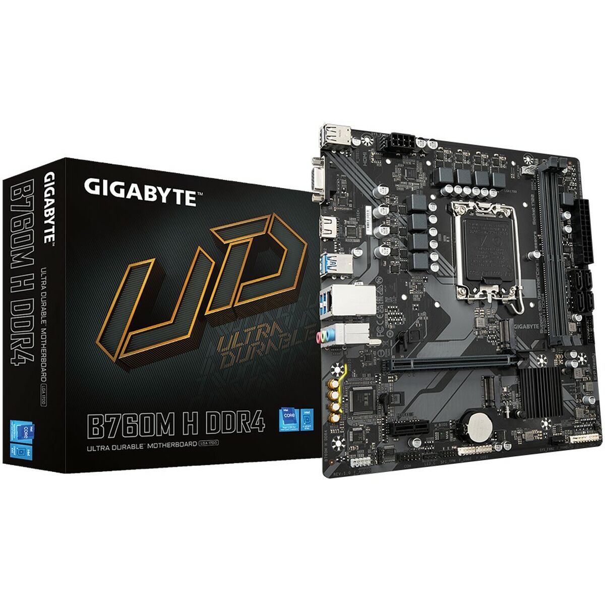 Moderkort Gigabyte B760M H 1700 MATX INTEL B760 EXPRESS LGA 1700