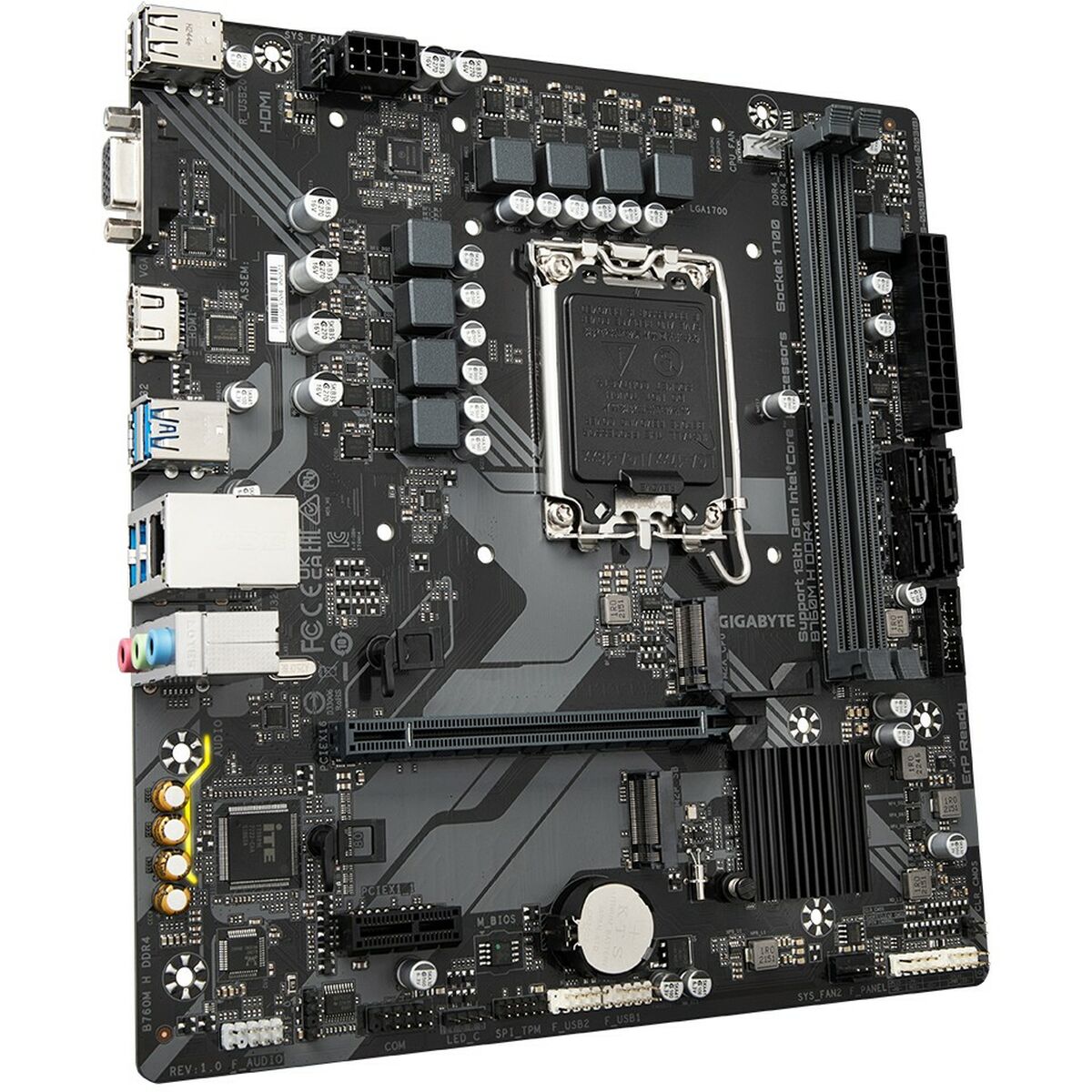 Moderkort Gigabyte B760M H 1700 MATX INTEL B760 EXPRESS LGA 1700 - 5