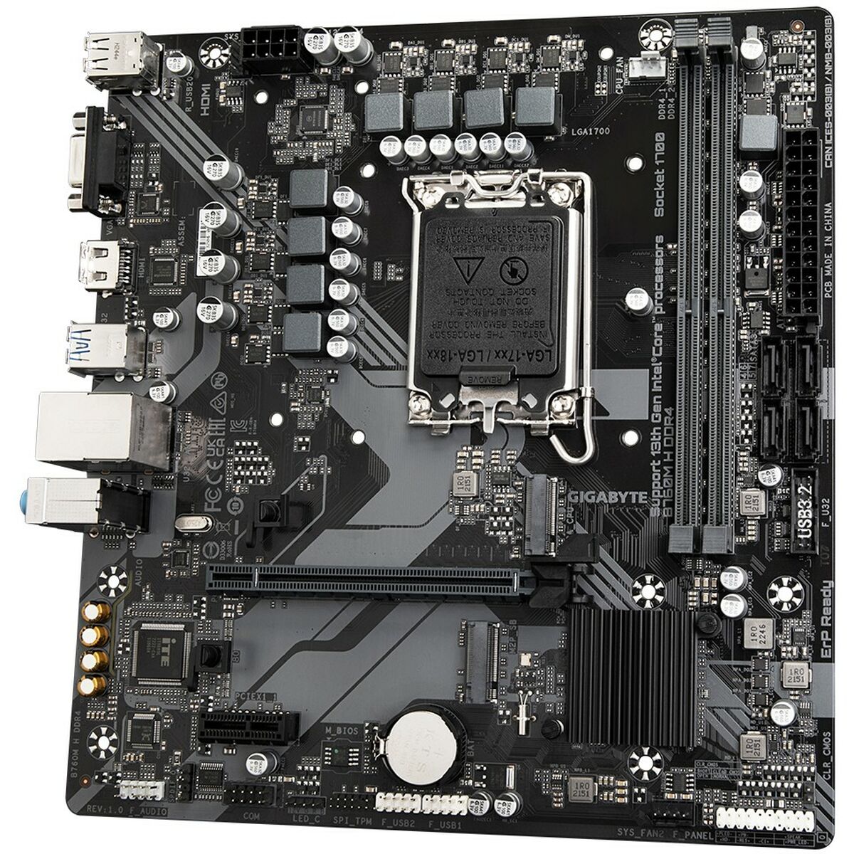 Moderkort Gigabyte B760M H 1700 MATX INTEL B760 EXPRESS LGA 1700 - 4
