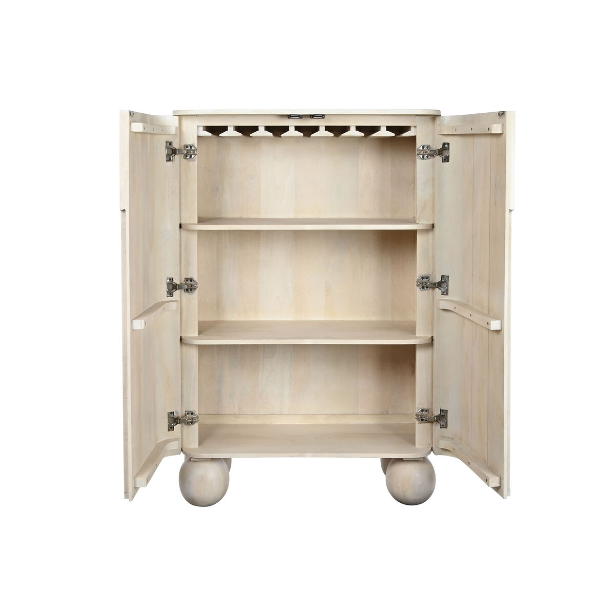 Skänk Home ESPRIT Vit 90 x 40 x 140 cm - 5
