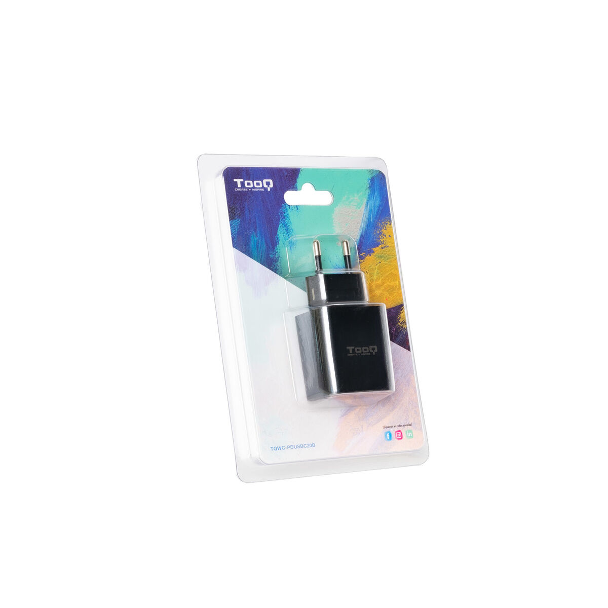 USB-kabel TooQ TQWC-PDUSBC20B Svart - 2