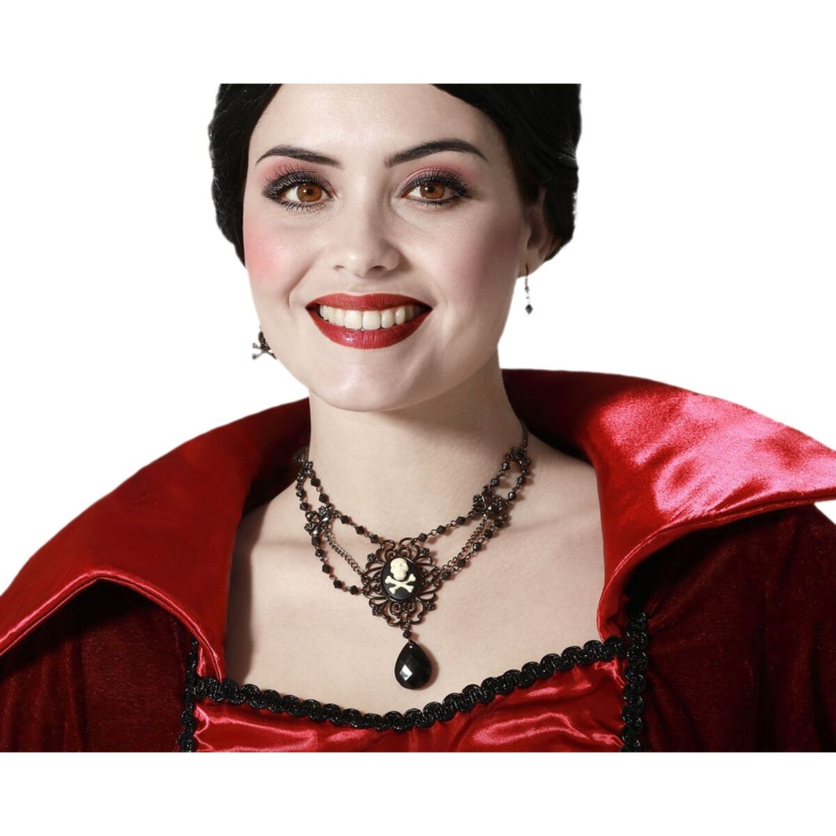 Halsband och matchande örhängesset