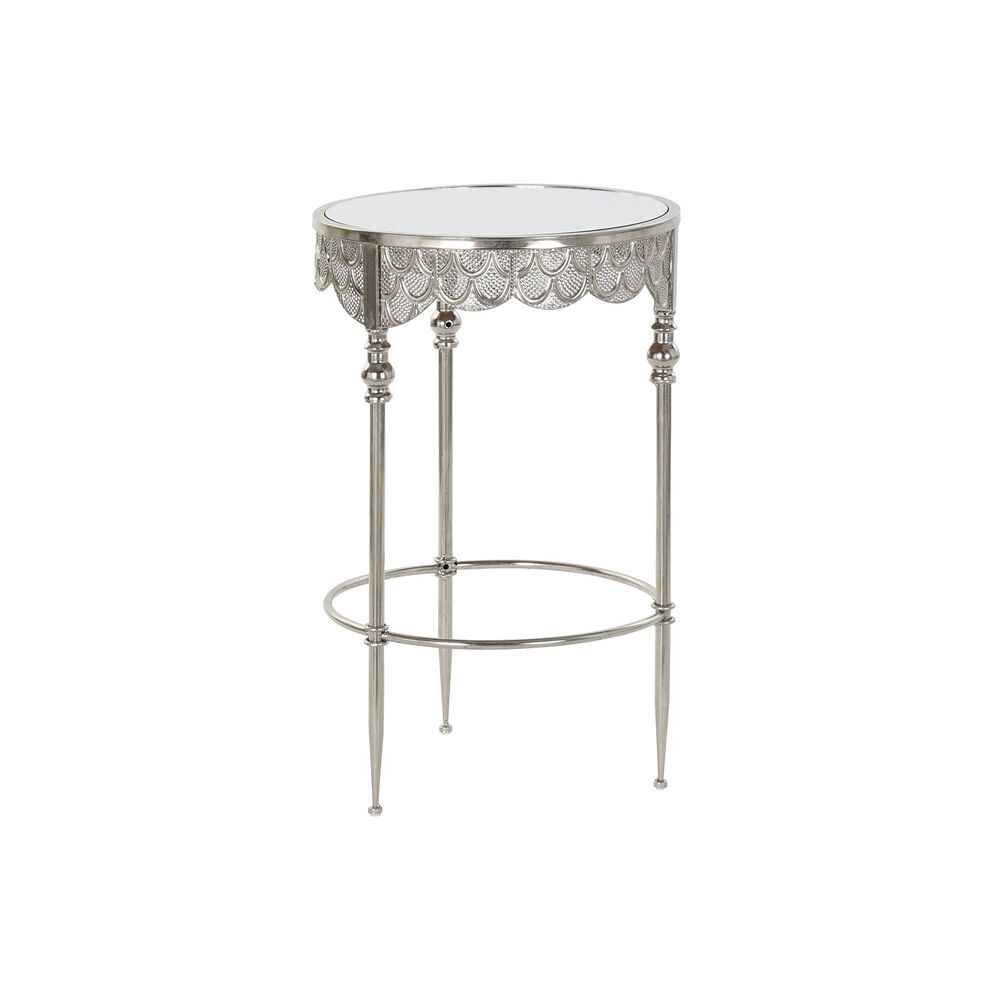 Sidobord DKD Home Decor Speglar Silvrig Metall (39 x 39 x 61 cm)
