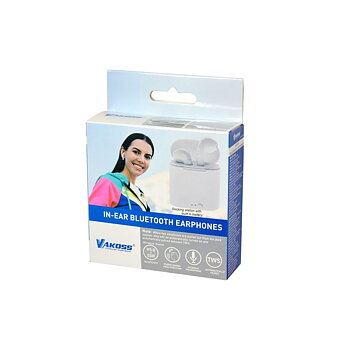 Ear Bluetooth hörlurar Vakoss SK-832BW Vit Multicolour