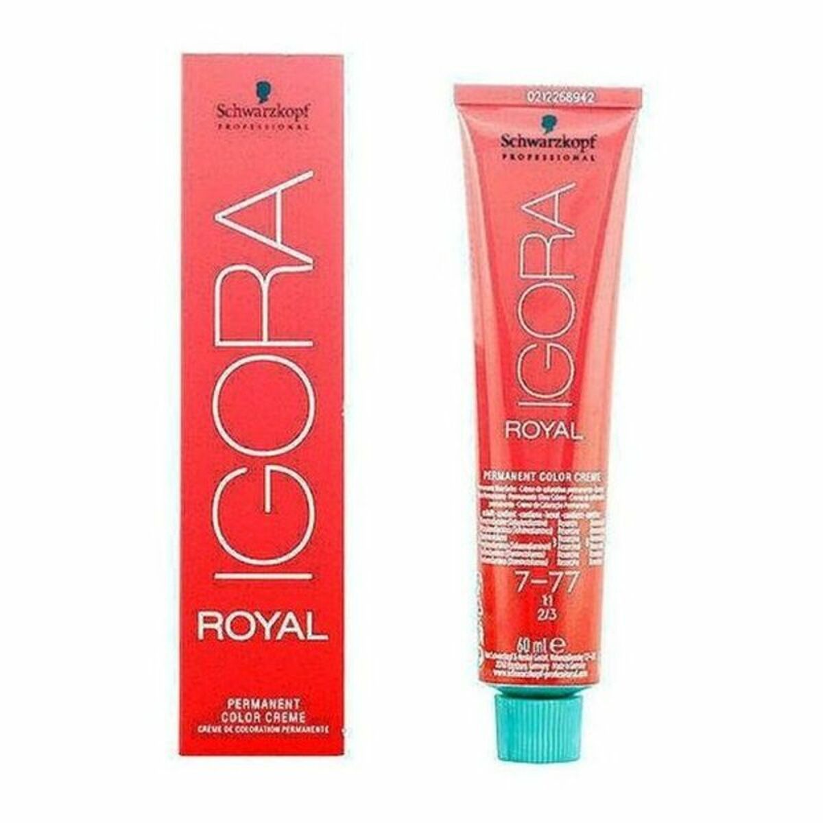 Permanent färg Schwarzkopf 609787 Nº 7-77 60 ml