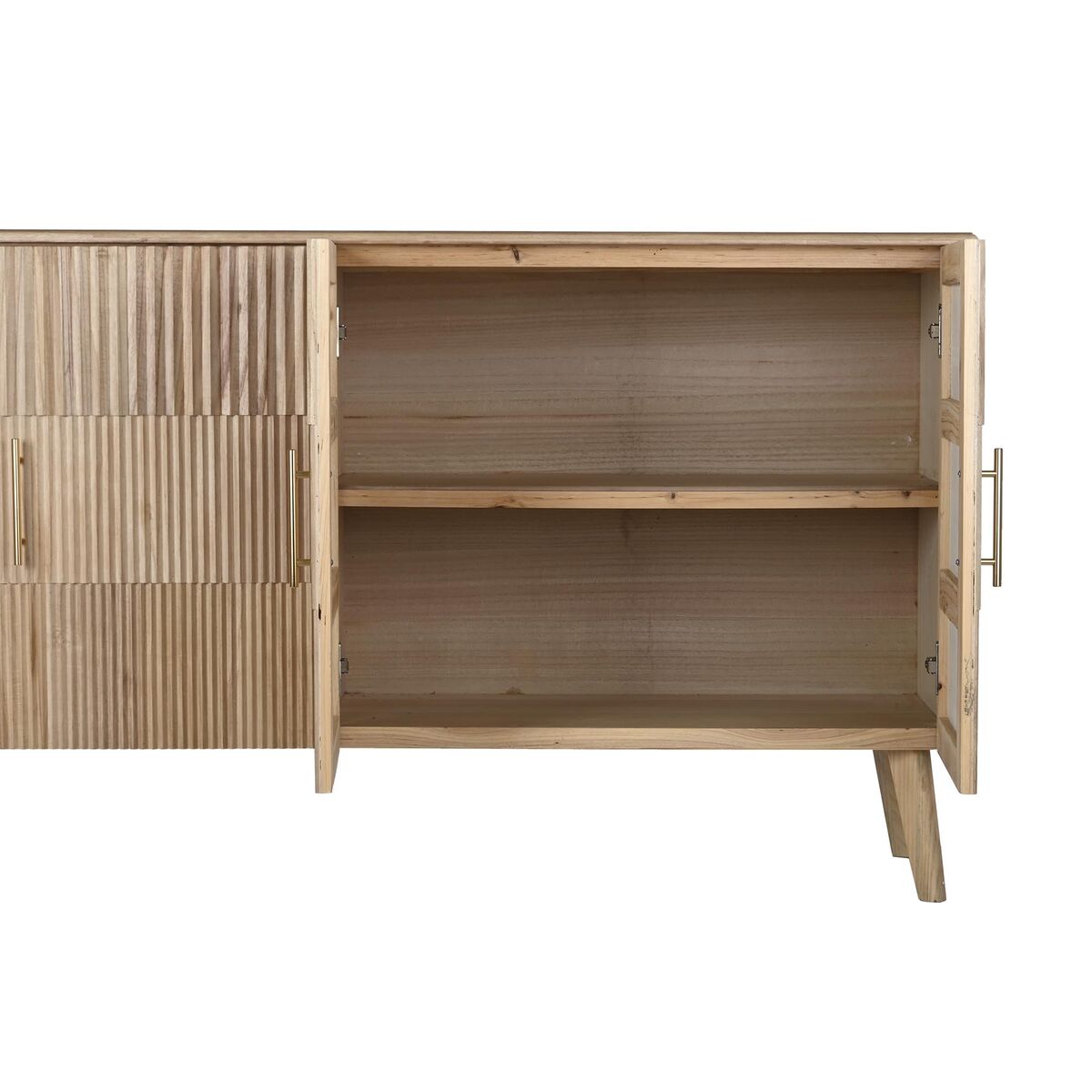 Skänk DKD Home Decor Gyllene Ljusbrun Paulowniaträ Trä MDF 157 x 40 x 80 cm - 3