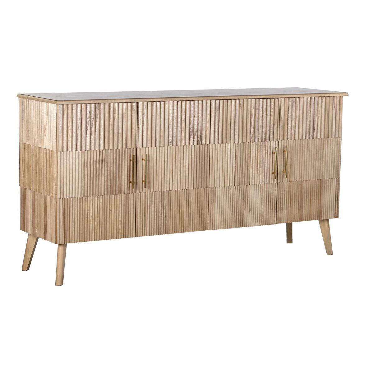 Skänk DKD Home Decor Gyllene Ljusbrun Paulowniaträ Trä MDF 157 x 40 x 80 cm