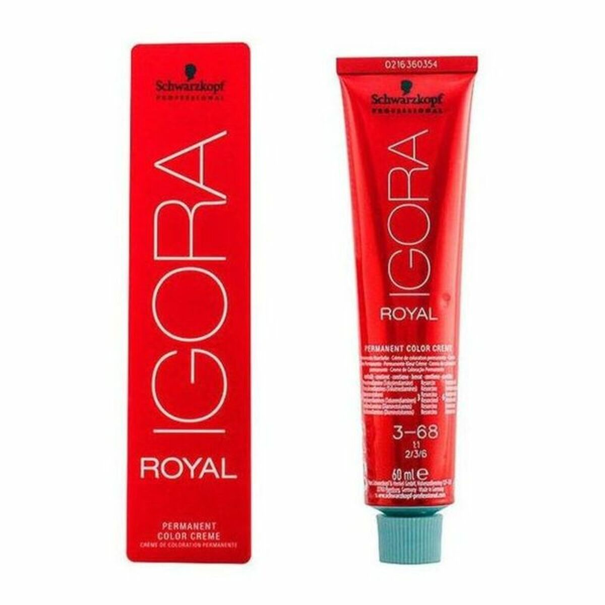 Permanent färg Schwarzkopf Igora Royal Nº 3-68 60 ml