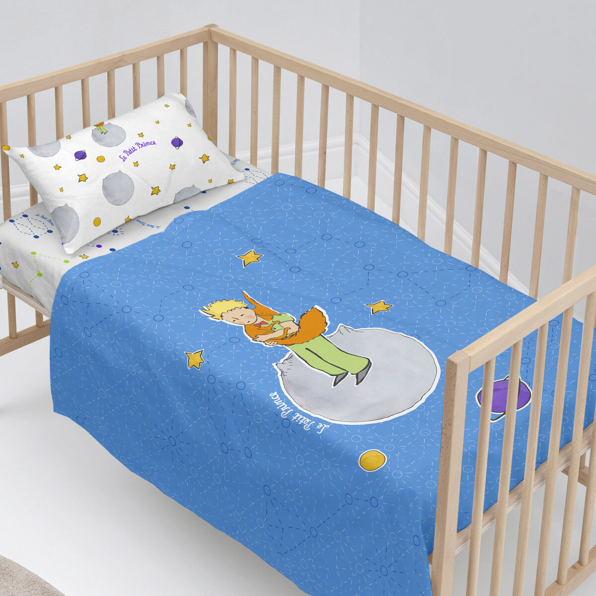 Bäddset HappyFriday Le Petit Prince Accolade Multicolour Babysäng 2 Delar - 3