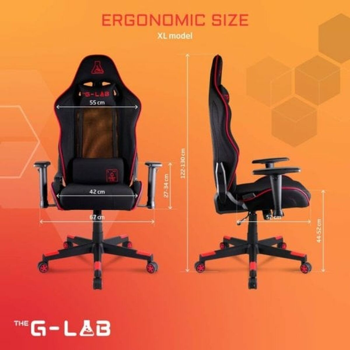 Spelstol The G-Lab Oxygen Blå - 5