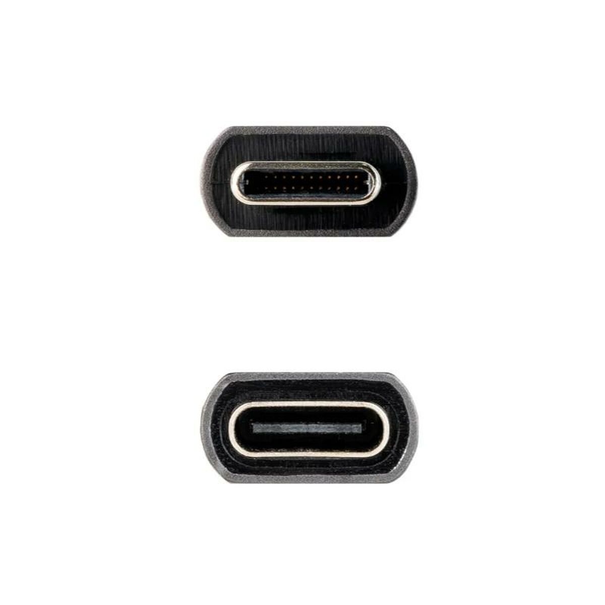 Skarvsladd USB-C NANOCABLE 10.01.4400 Svart 50 cm - 2