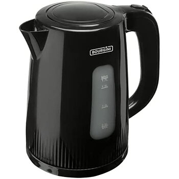 Elektrisk vattenkokare och tekanna Bourgini 230016 Svart 2200 W 1,7 L