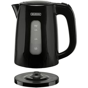 Elektrisk vattenkokare och tekanna Bourgini 230016 Svart 2200 W 1,7 L