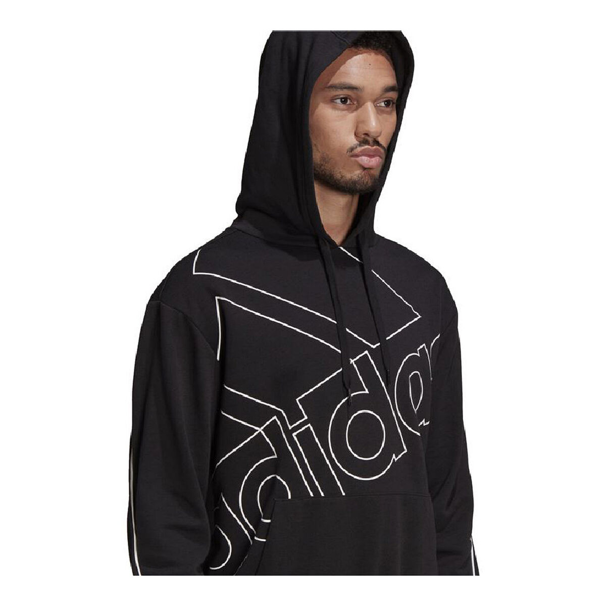 Tröja med huva Herr Adidas Giant Svart - 3