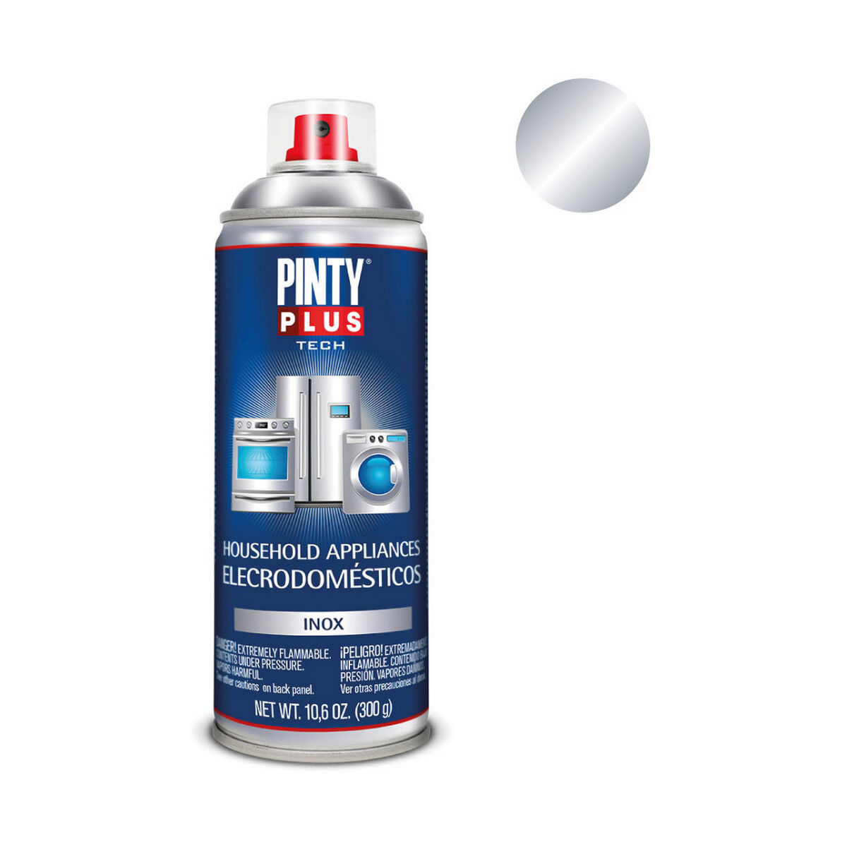 Sprejfärg Pintyplus Tech E150 400 ml Elektriska apparater Silvrig - 4