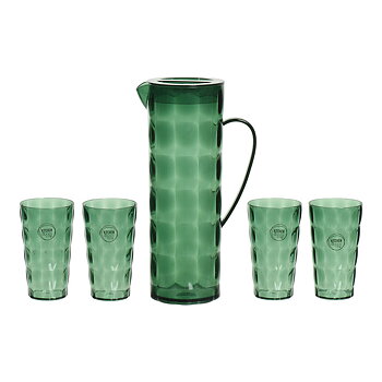 Set med kanna och glas EDM 827051 Återvunnen plast (5 Delar)