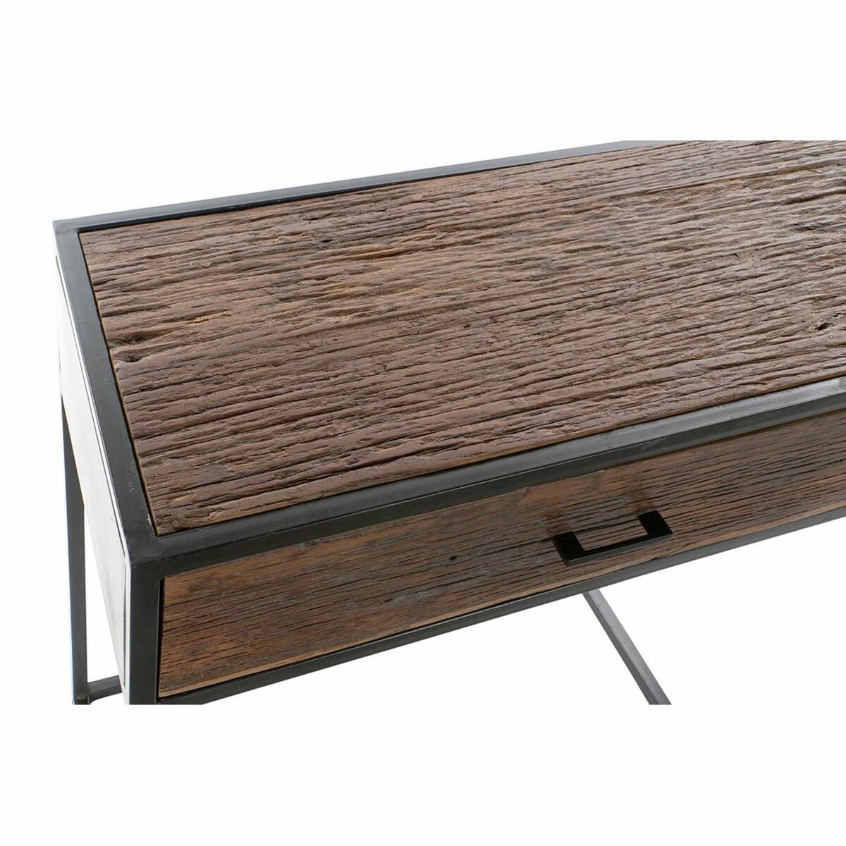 Konsol DKD Home Decor 8424001772179 Svart Multicolour Naturell Mörkbrun Metall Återvunnet Trä Mangoträ 150 x 43 x 77 cm - 2