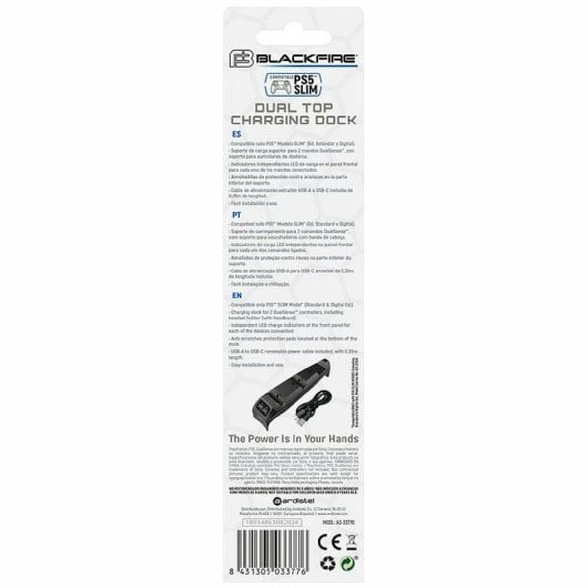 USB-C-kabel Blackfire Svart - 3