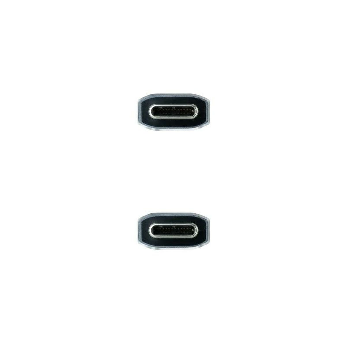 USB-C-kabel NANOCABLE 10.01.4103-COMB 3 m Svart/Grå - 2