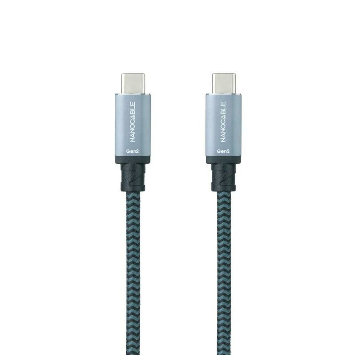 USB-C-kabel NANOCABLE 10.01.4103-COMB 3 m Svart/Grå - 3