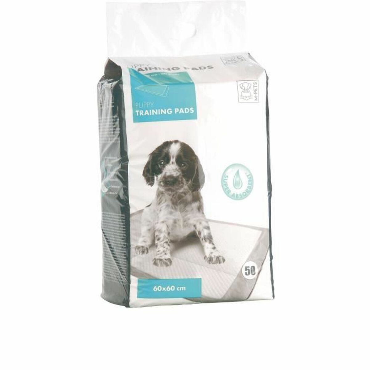 Träningsunderlägg för valp MPETS Vit Polyetylen Gel Cellulóz (50 antal) - 2