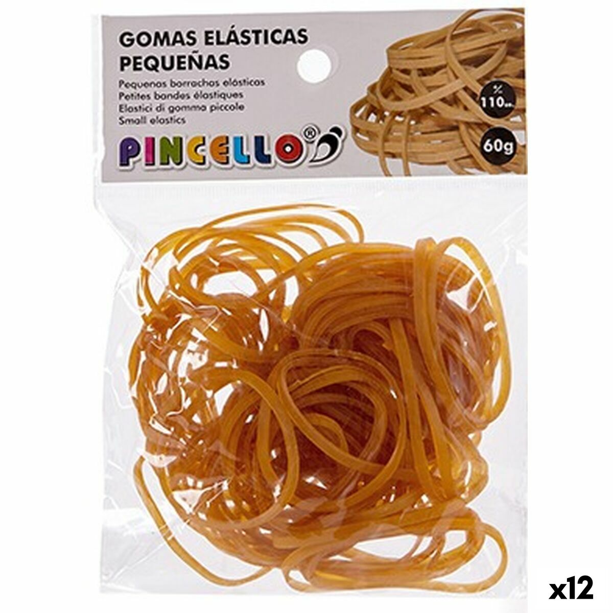 Elastiska band Pincello Gul (12 antal)