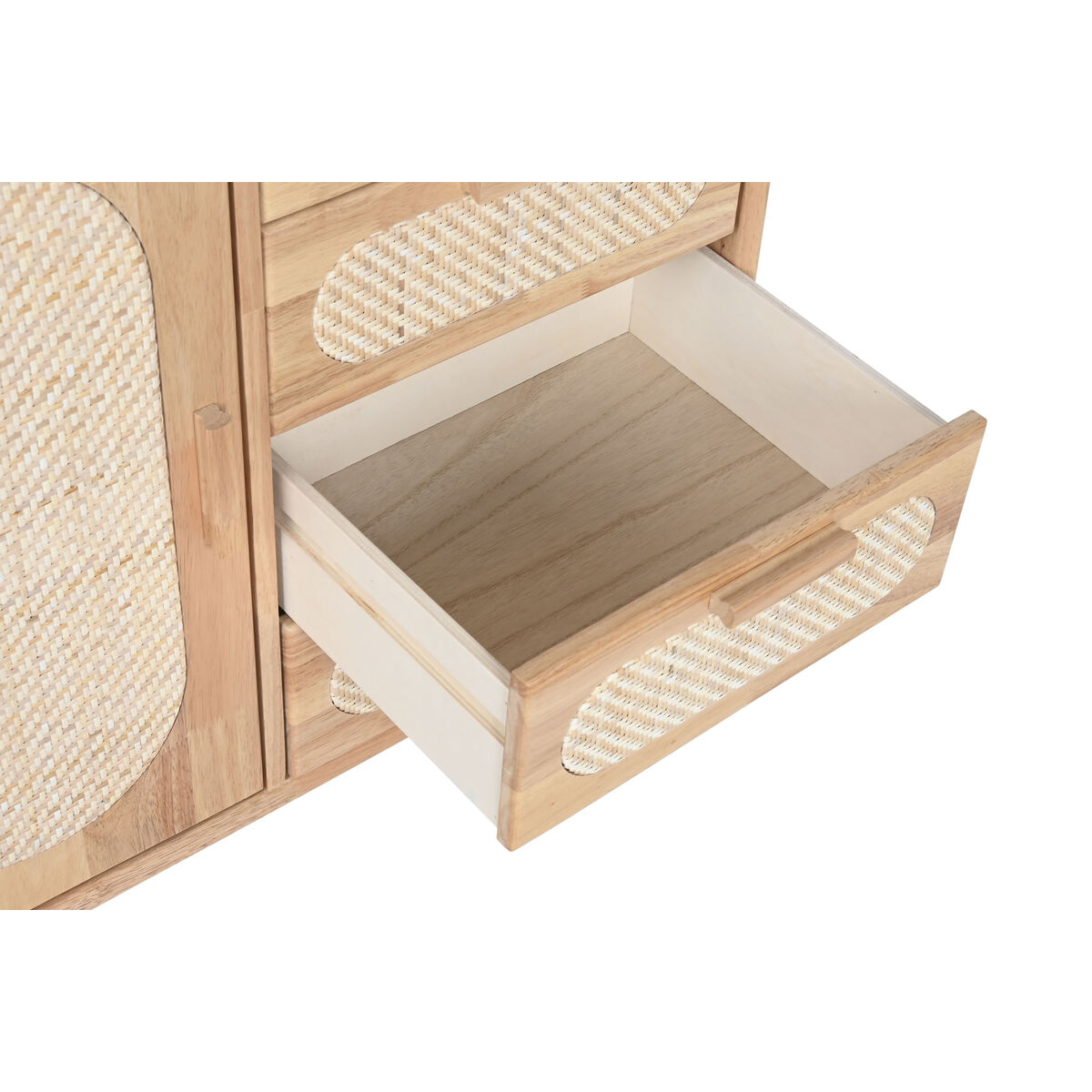 Skänk Home ESPRIT Naturell Metall Rattan Gummiträ 73,5 x 35 x 78 cm - 5
