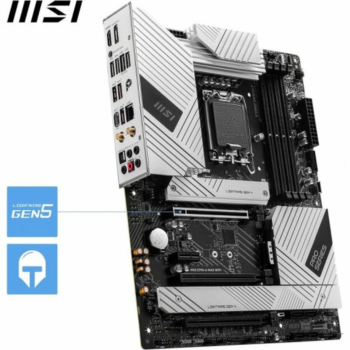 Moderkort MSI PRO Z790-A MAX WIFI DDR5 ATX 1700 LGA 1700 Intel Z790 Express - 5