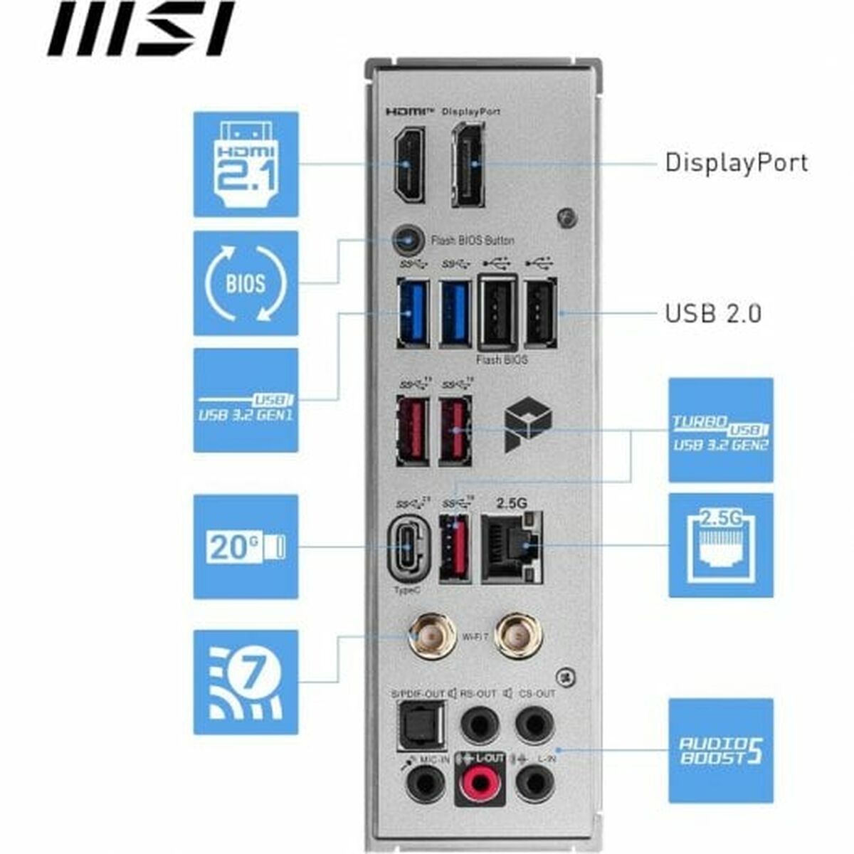 Moderkort MSI PRO Z790-A MAX WIFI DDR5 ATX 1700 LGA 1700 Intel Z790 Express - 6