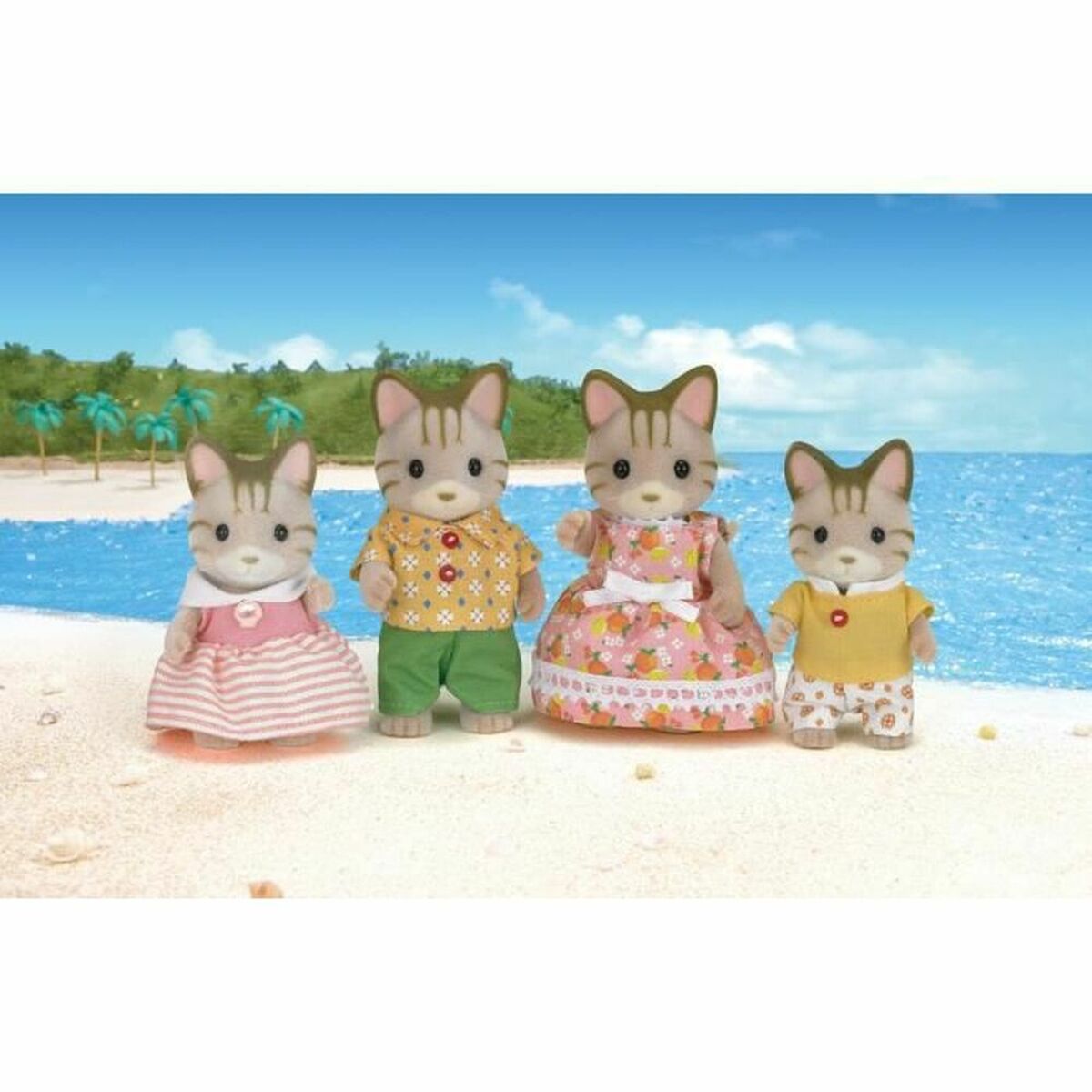 Actionfigurer Sylvanian Families Striped Cat Family - 2