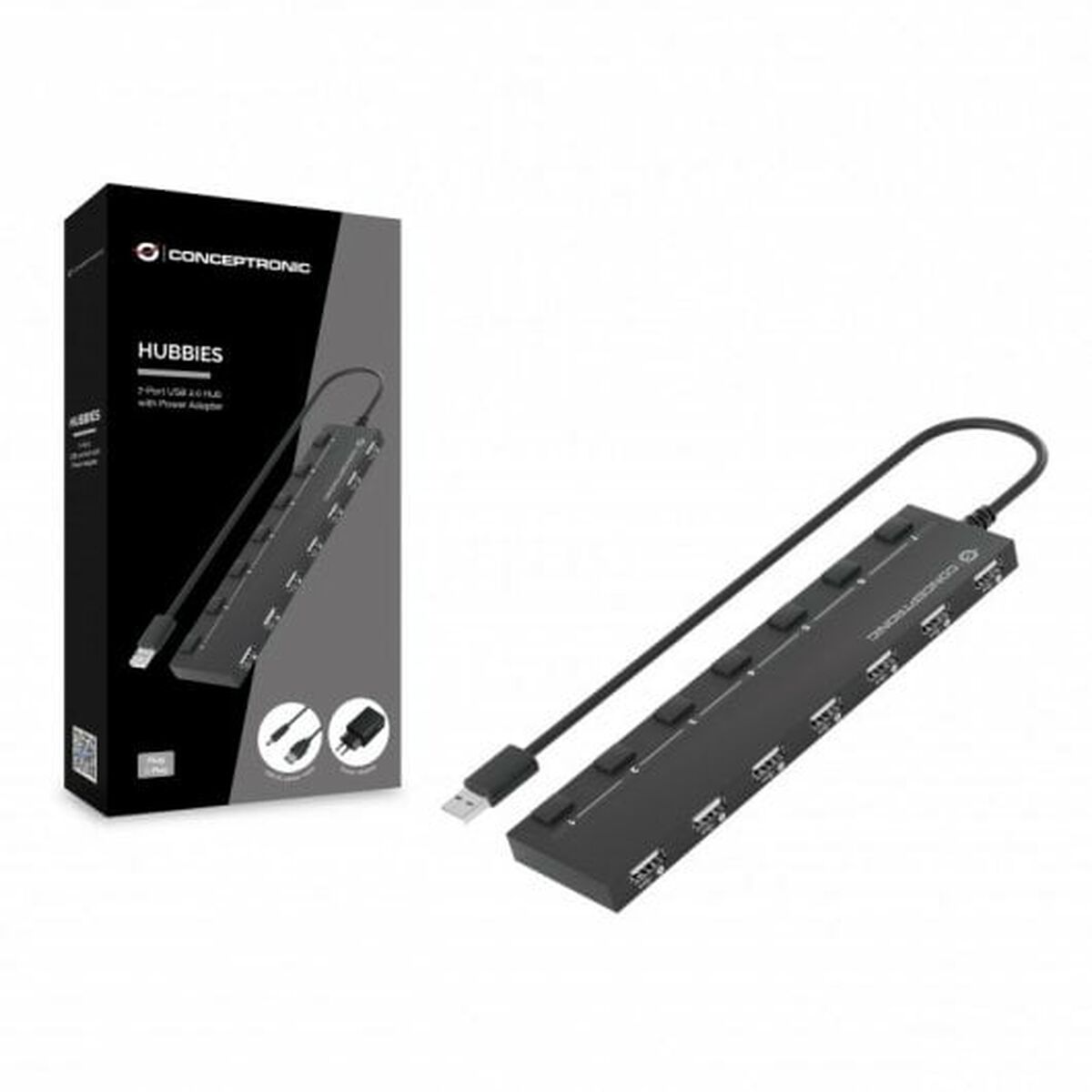 USB-kabel Conceptronic Svart - 3