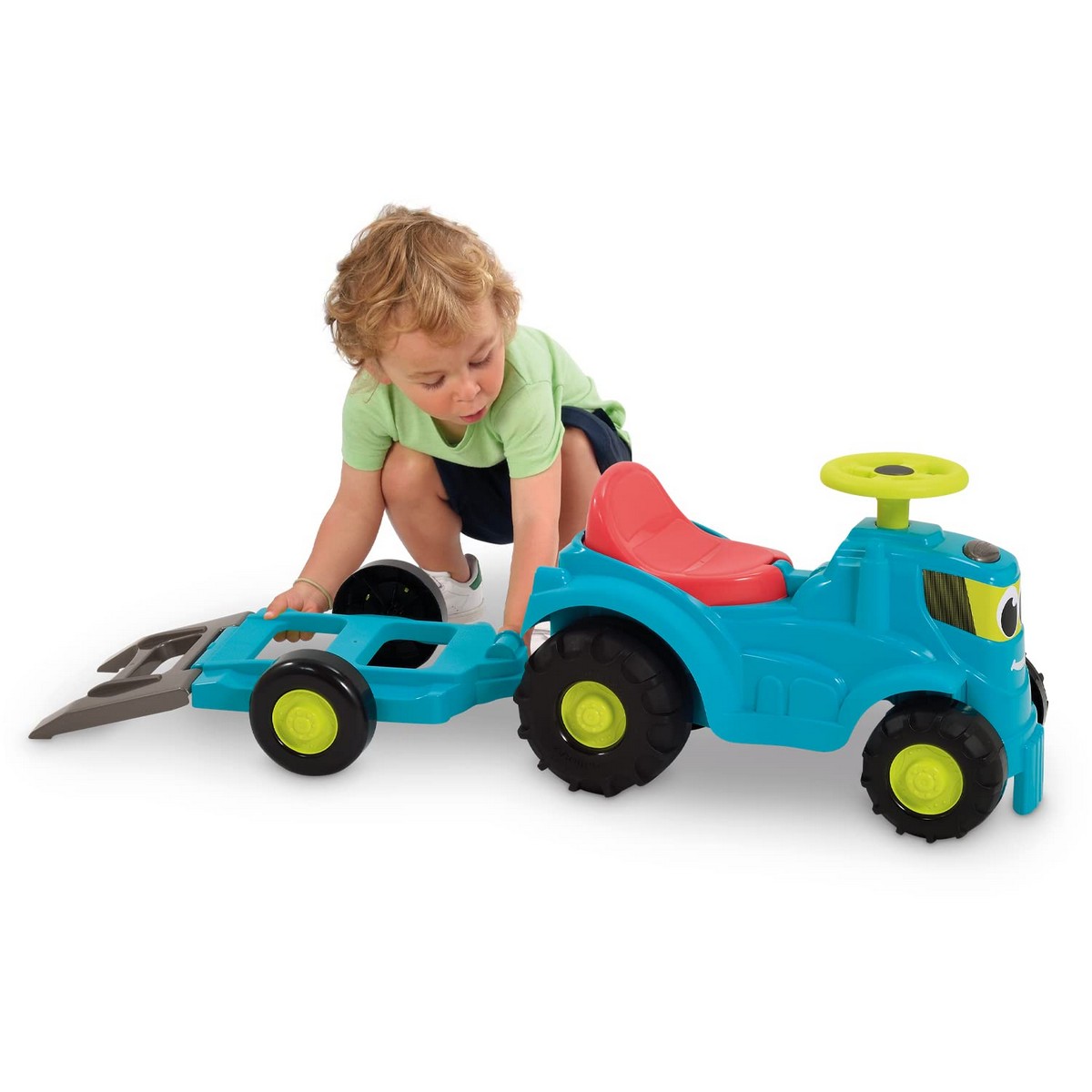 Trehjuling Ecoiffier Trailer Tractor Extraktor Släp - 6