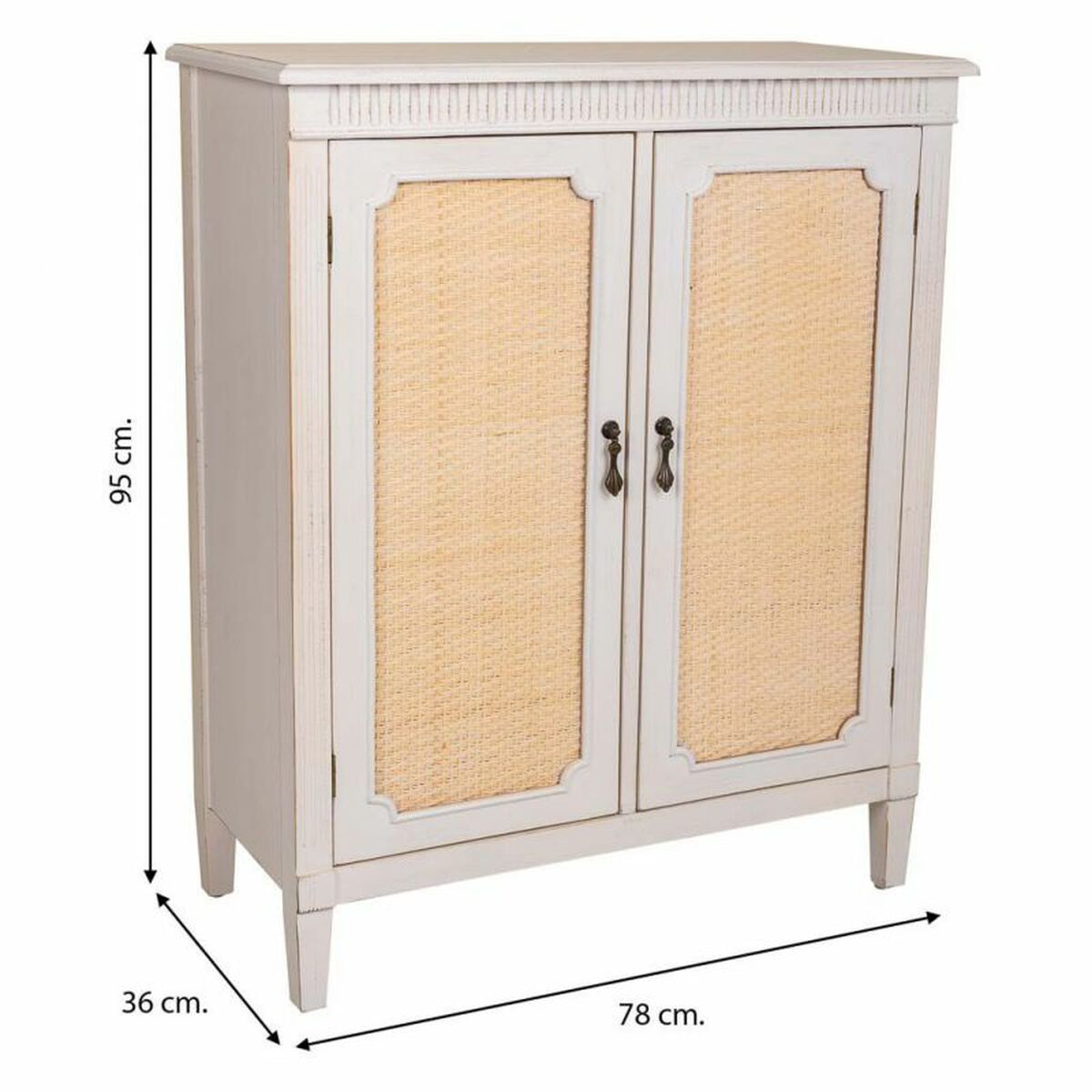 Mottagare Alexandra House Living Vit 36 x 95 x 78 cm - 6