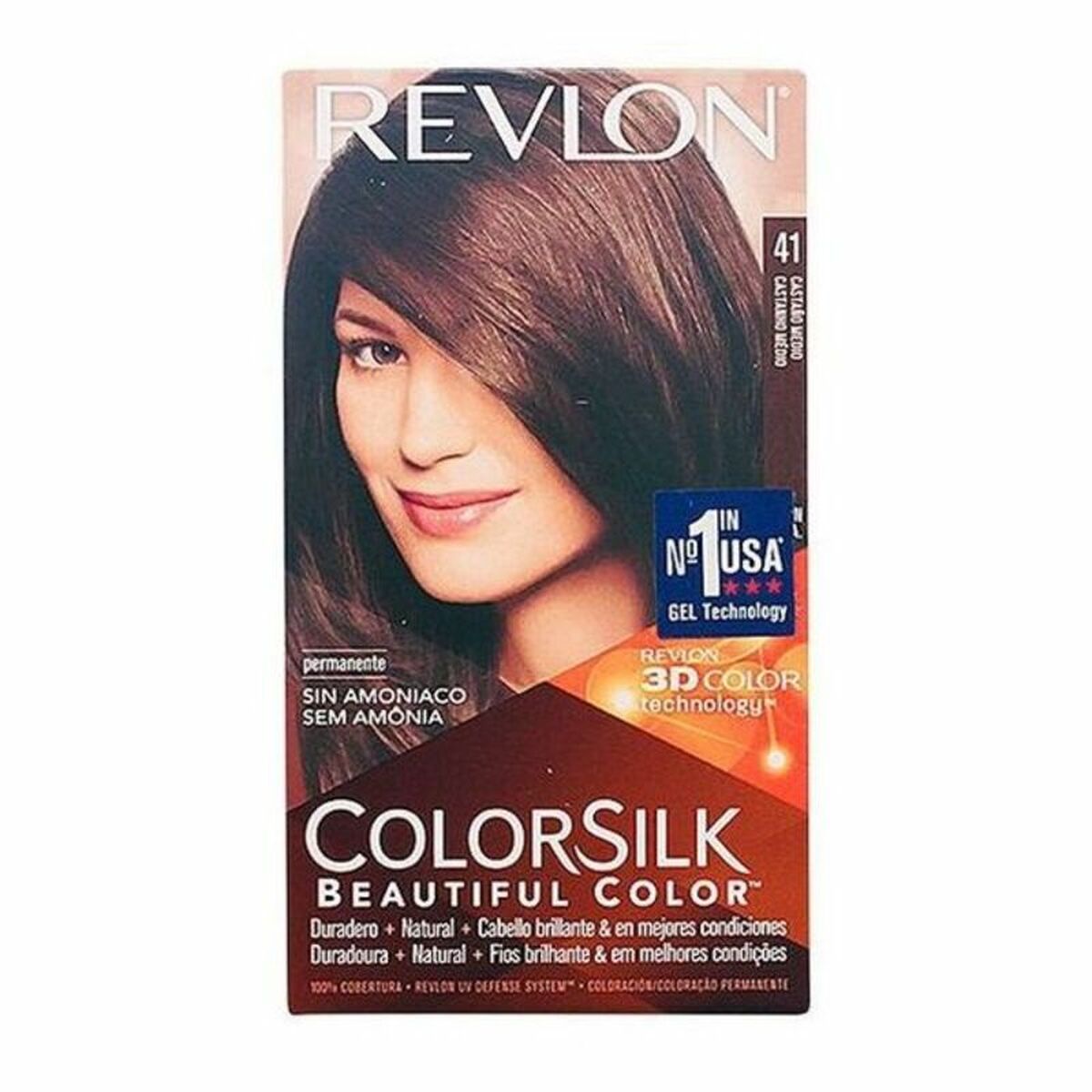 Färg utan ammoniak Revlon 5417 Nº 41-Castano Medio (1 antal)