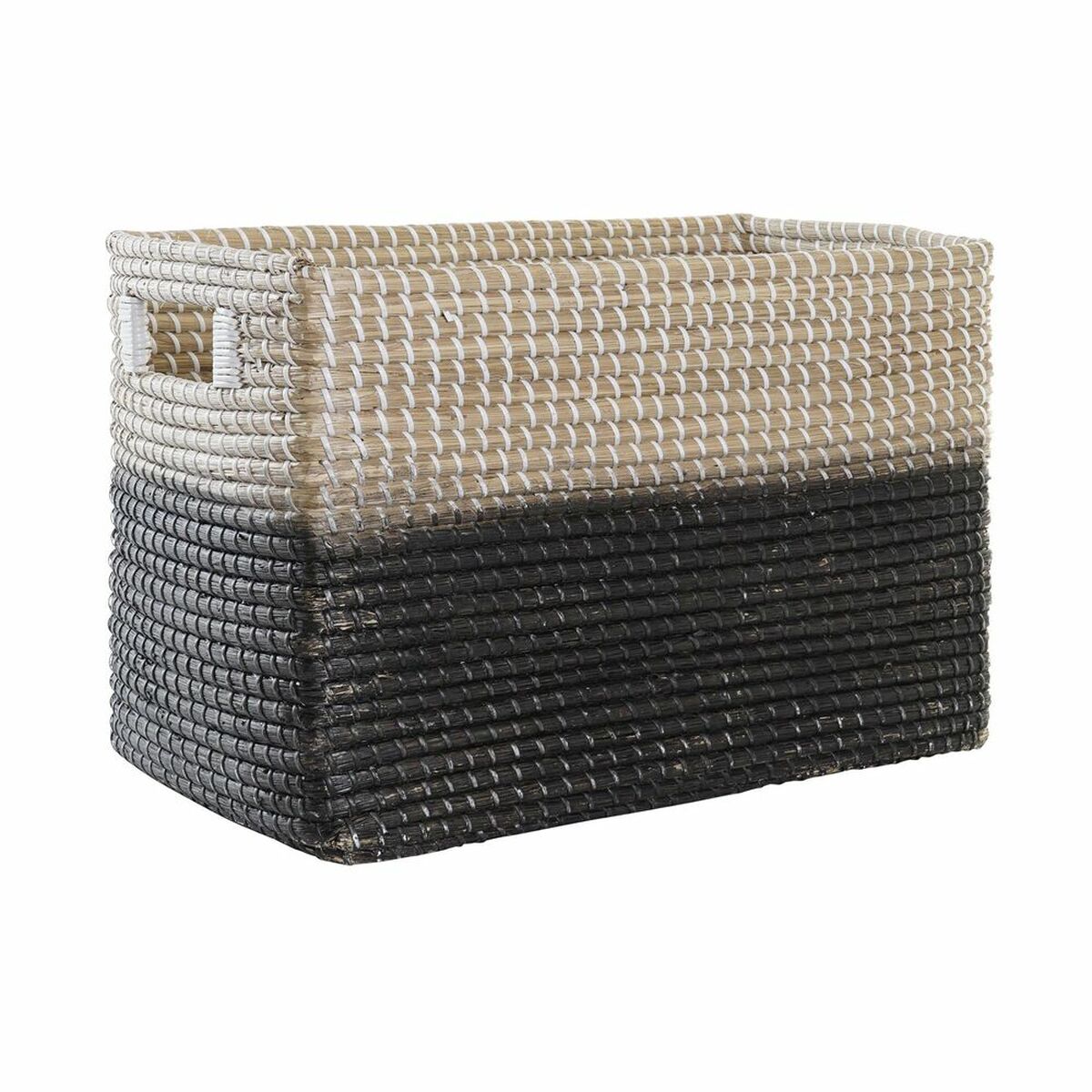 Korg DKD Home Decor Svart Naturell Sjögräs Boho 48 x 28 x 31 cm - 5