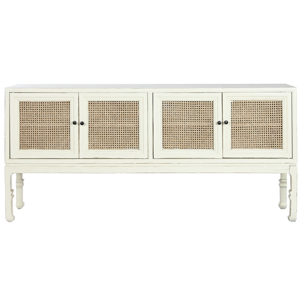 Skänk Home ESPRIT Vit Naturell 180 x 40 x 85 cm - 2