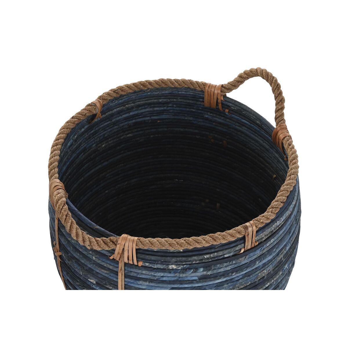 Korg - set DKD Home Decor Marinblå 56 x 56 x 60 cm - 5