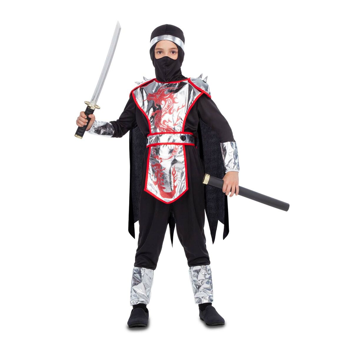 Maskeraddräkt för barn My Other Me Ninja 7-9 år 5 Delar (5 Delar)