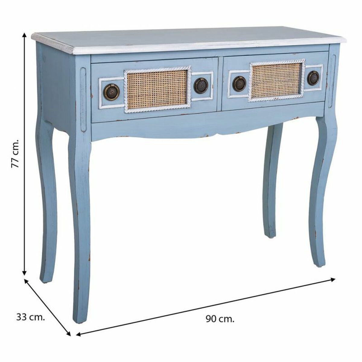 Hallmöbel med lådor Alexandra House Living Blå 33 x 77 x 90 cm - 6