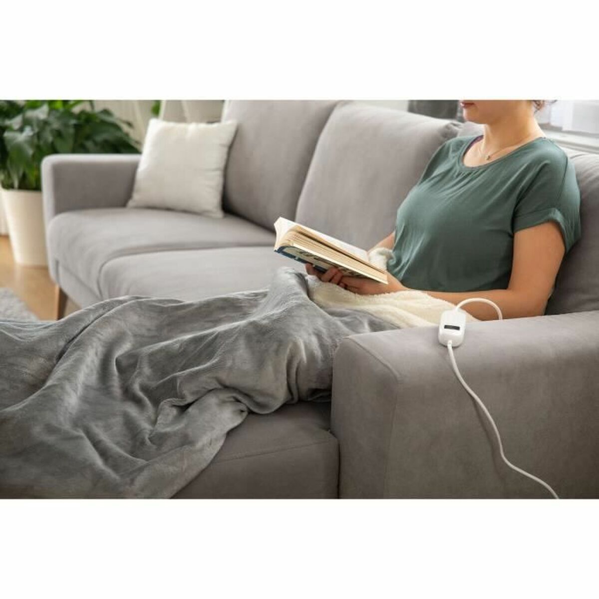 Värmefilt Sencor SUB 2000G Grå 160 W - 5