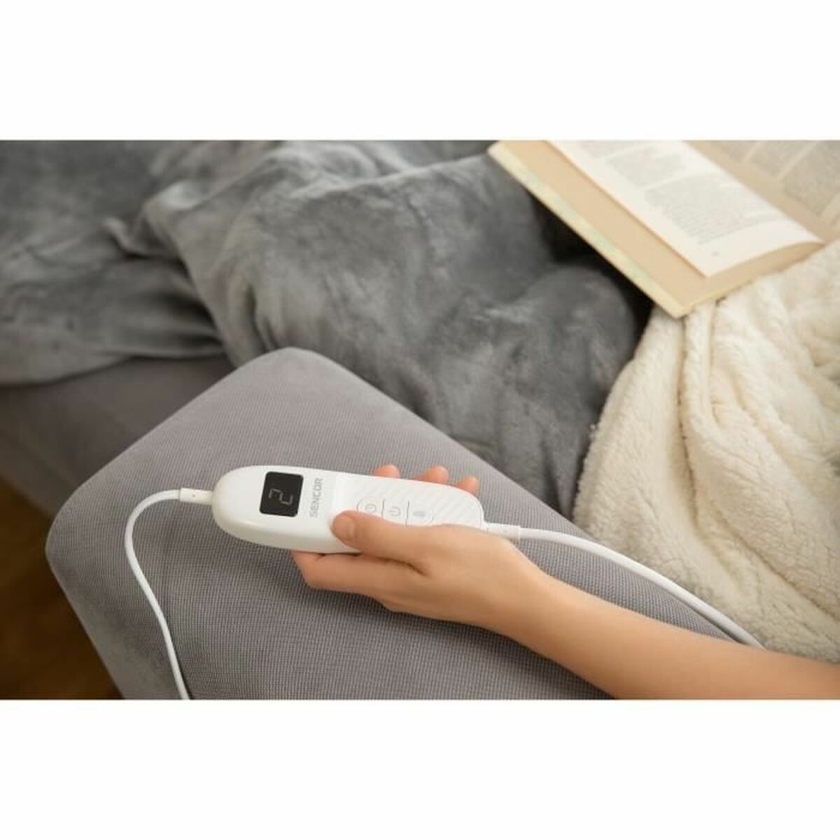Värmefilt Sencor SUB 2000G Grå 160 W - 6