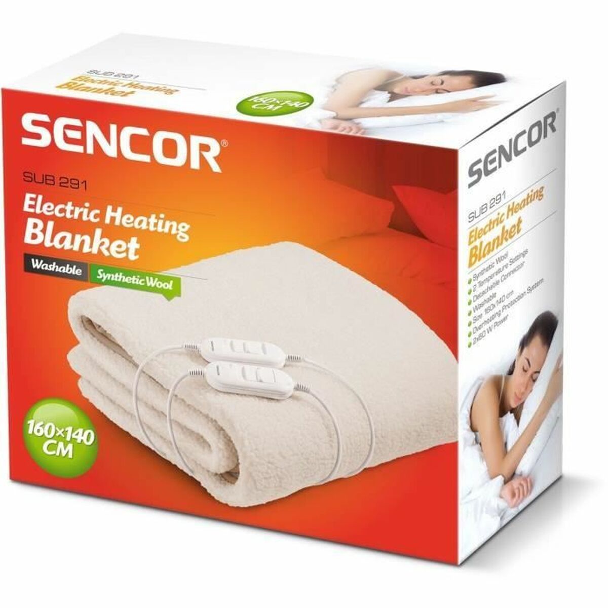 Värmefilt Sencor SUB 291 120 W Vit - 3