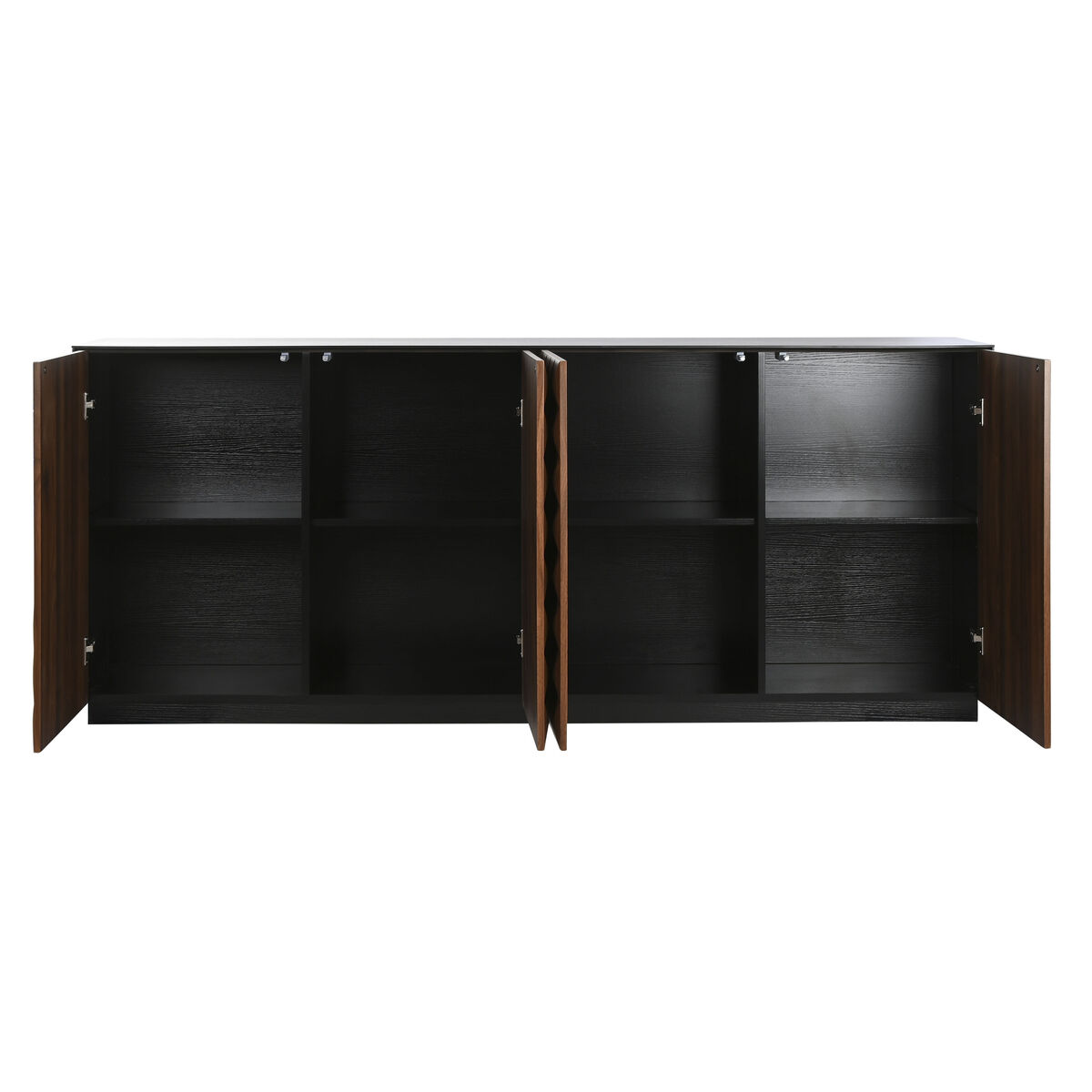 Skänk Home ESPRIT Brun Svart Trä MDF 188,4 X 42,1 X 80,6 cm - 3