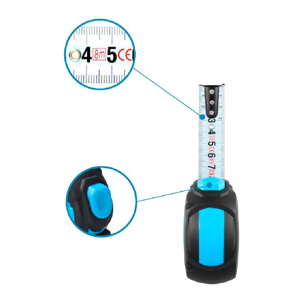 Flexometer Ferrestock HQ 8 m x 25 mm Nylon - 3